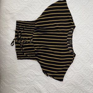 OLM Women’s Small Black and Yellow Blouse